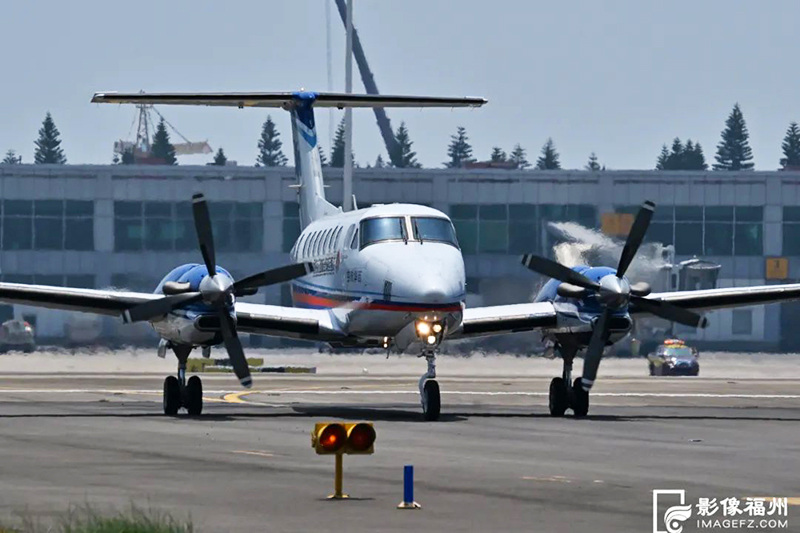 此次配备的空中国王350ER是一款长航程、高性能的固定翼飞机。郑帅 摄