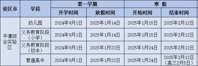 放假通知！福建寒假时间确定了