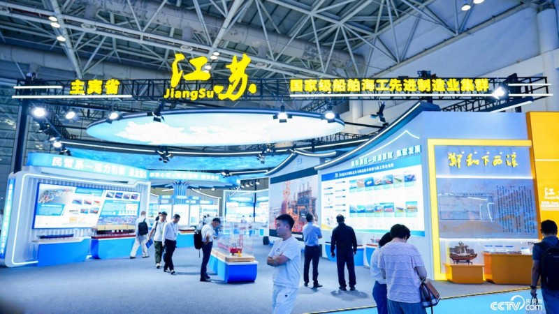 江苏省作为本届主宾省精彩亮相,组织40余家重点企业参展,展览面积540平方米。主办方供图