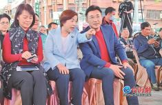 蓝营台中初选 江启臣出线启新程