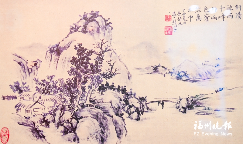 朱枫遗墨。记者 石美祥 摄