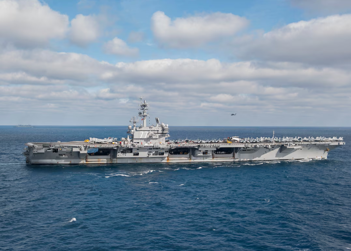 美国官员称“布什”号航母绕道非洲前往中东