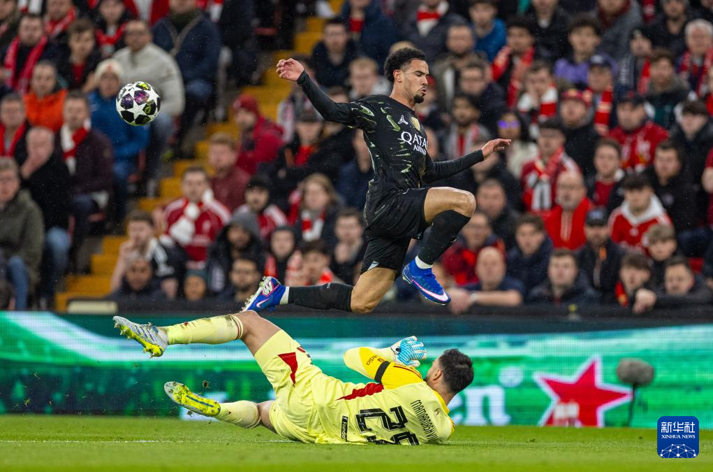 欧冠:巴黎圣日耳曼胜利物浦 晋级四强