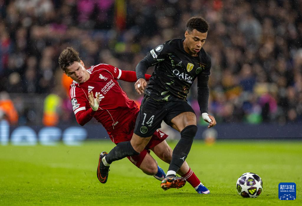 欧冠:巴黎圣日耳曼胜利物浦 晋级四强