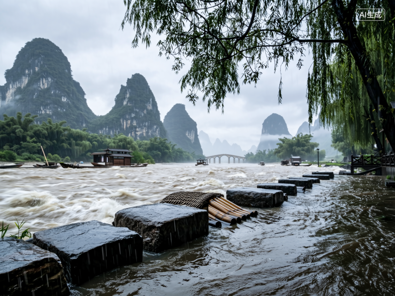 广西出现今年首轮超警洪水
