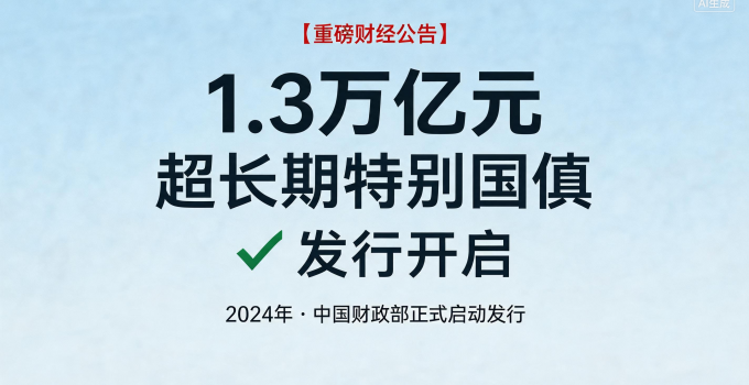 今年1.3万亿元超长期特别国债发行开启