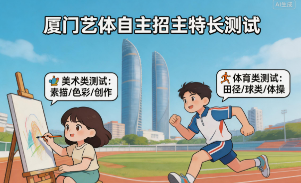 厦门：艺体自主招生特长测试 5月16日至17日举行