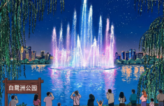 “五一”假期 白鹭洲灯光秀将四晚“连播”