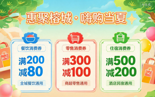 “惠聚榕城·嗨购当夏”消费季启动 统筹发放近500万元消费券