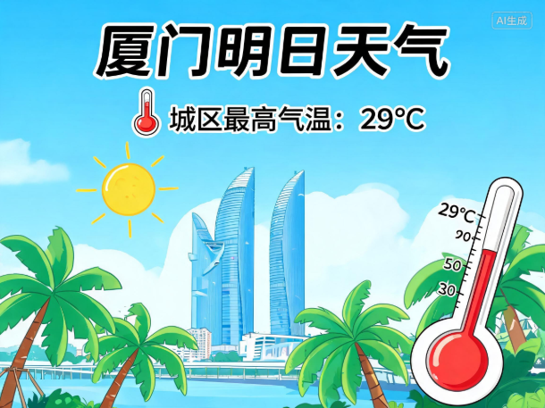 今明两天厦门晴好回暖 最高气温或可达29℃