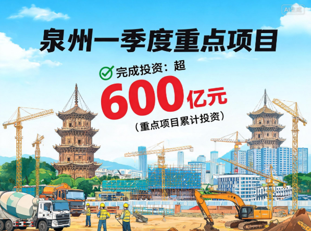 泉州一季度重点项目完成投资超600亿元