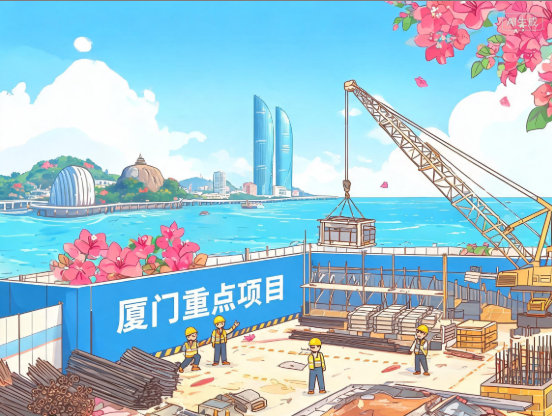 “五一”期间 厦门多个重点项目建设热火朝天