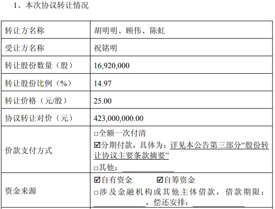 德林海实控人等拟协议转让套现4亿 去年扭亏现金流却负
