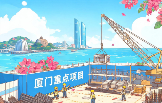 “五一”期间 厦门多个重点项目建设热火朝天