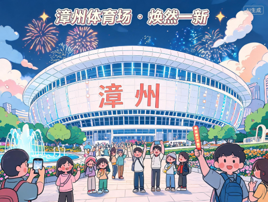漳州体育场焕然一新