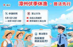 伏季休渔已启动 漳州海警普法不放松