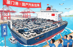 厦门港国产汽车出海势头强劲