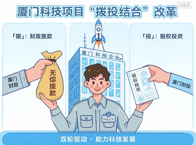 厦门启动科技项目“拨投结合”改革