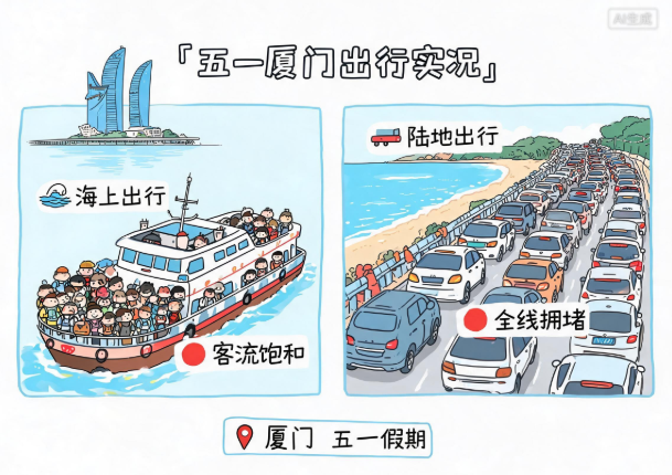 “五一”假期厦门交通 出行数据出炉