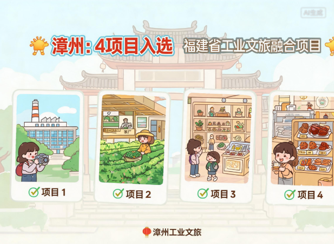 漳州四个项目入选省工业文旅融合发展项目名单