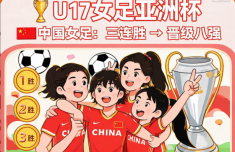 U17女足亚洲杯：中国队三连胜晋级八强