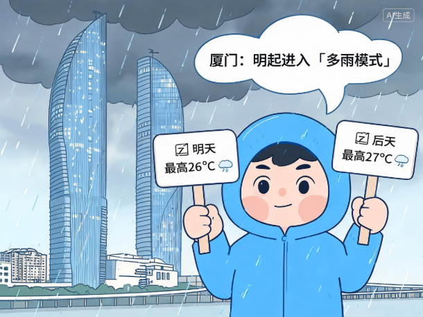 ​今起厦门暖湿气流旺盛 明起进入“多雨模式”