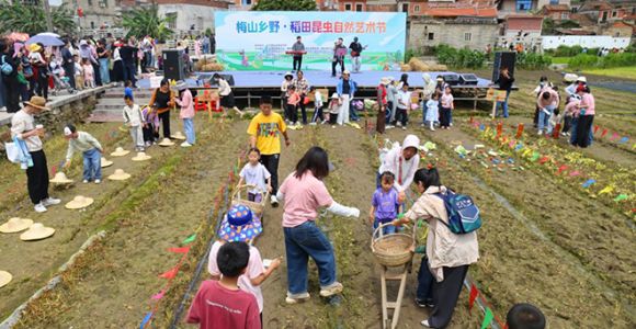 梅山乡野盛宴开启！稻田昆虫自然艺术节在惠安螺城热闹举办