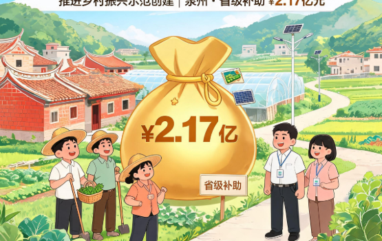 推进乡村振兴示范创建 泉州市获省级补助资金逾2.17亿元