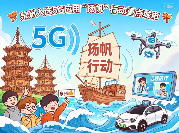 泉州入选5G应用“扬帆”行动重点城市