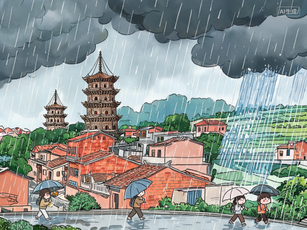 新一轮降雨来袭 明日泉州市中到大雨 局部乡镇暴雨
