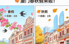 厦门春秋假来了 春假秋假各三天