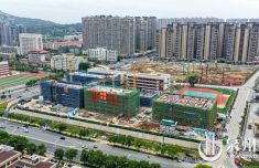 石狮一中宝盖校区二期工程加快推进教学实验楼封顶