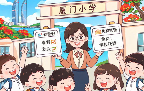 厦门中小学春秋假来了 假期学校提供免费托管