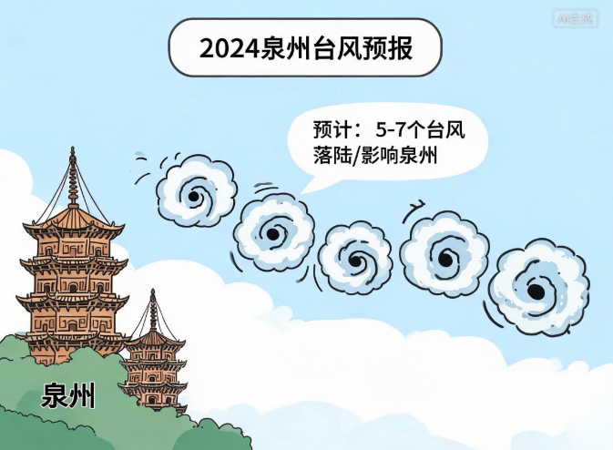 今年预计5至7个台风登陆或影响泉州