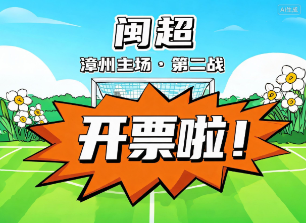 “闽超”漳州主场第二战开票