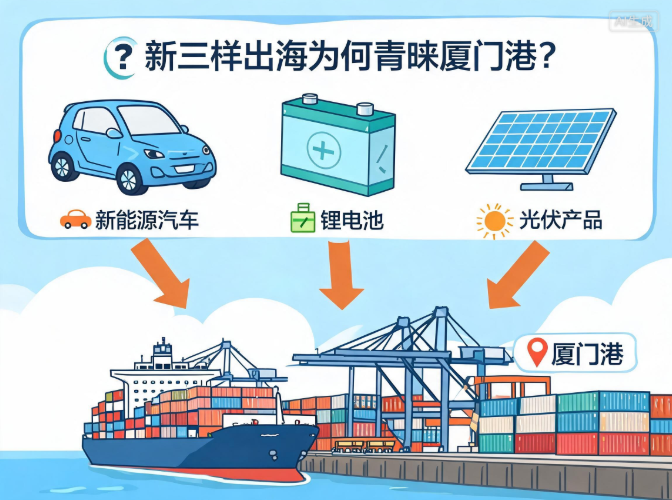 “新三样”出海为何青睐厦门港？