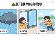 雨雨雨！厦门发布暴雨防御提示