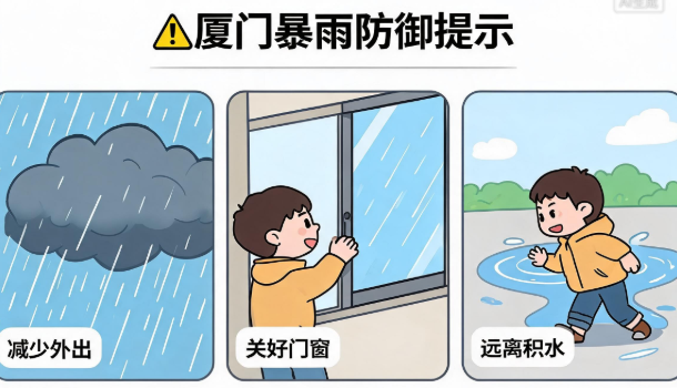 雨雨雨！厦门发布暴雨防御提示