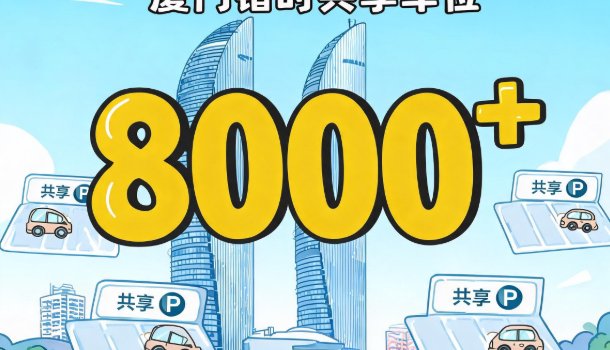 厦门错时共享车位数量超8000个