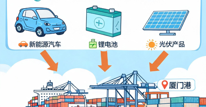 “新三样”出海为何青睐厦门港？