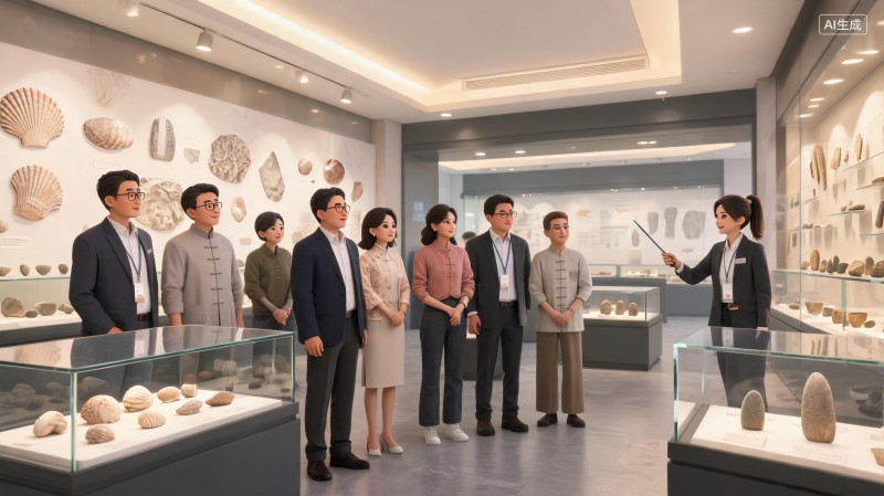 两岸嘉宾参观平潭壳丘头遗址博物馆