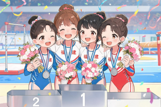 体操全锦赛女团摘银 福建队创造历史最好成绩