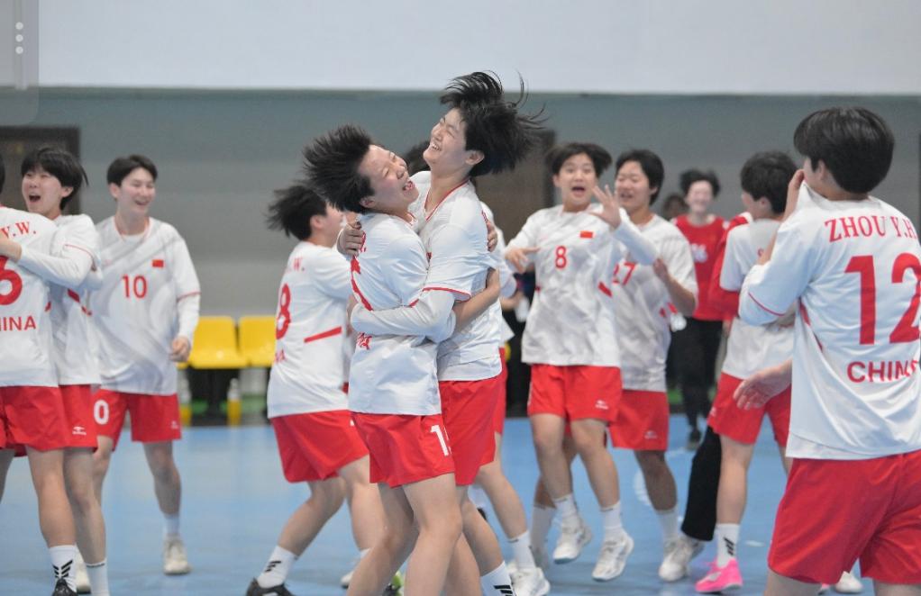 首届U16女手亚锦赛：中国队七战全胜夺冠