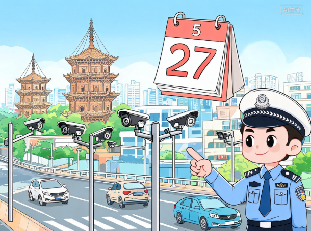5月27日起 泉州中心市区启用一批电子警察