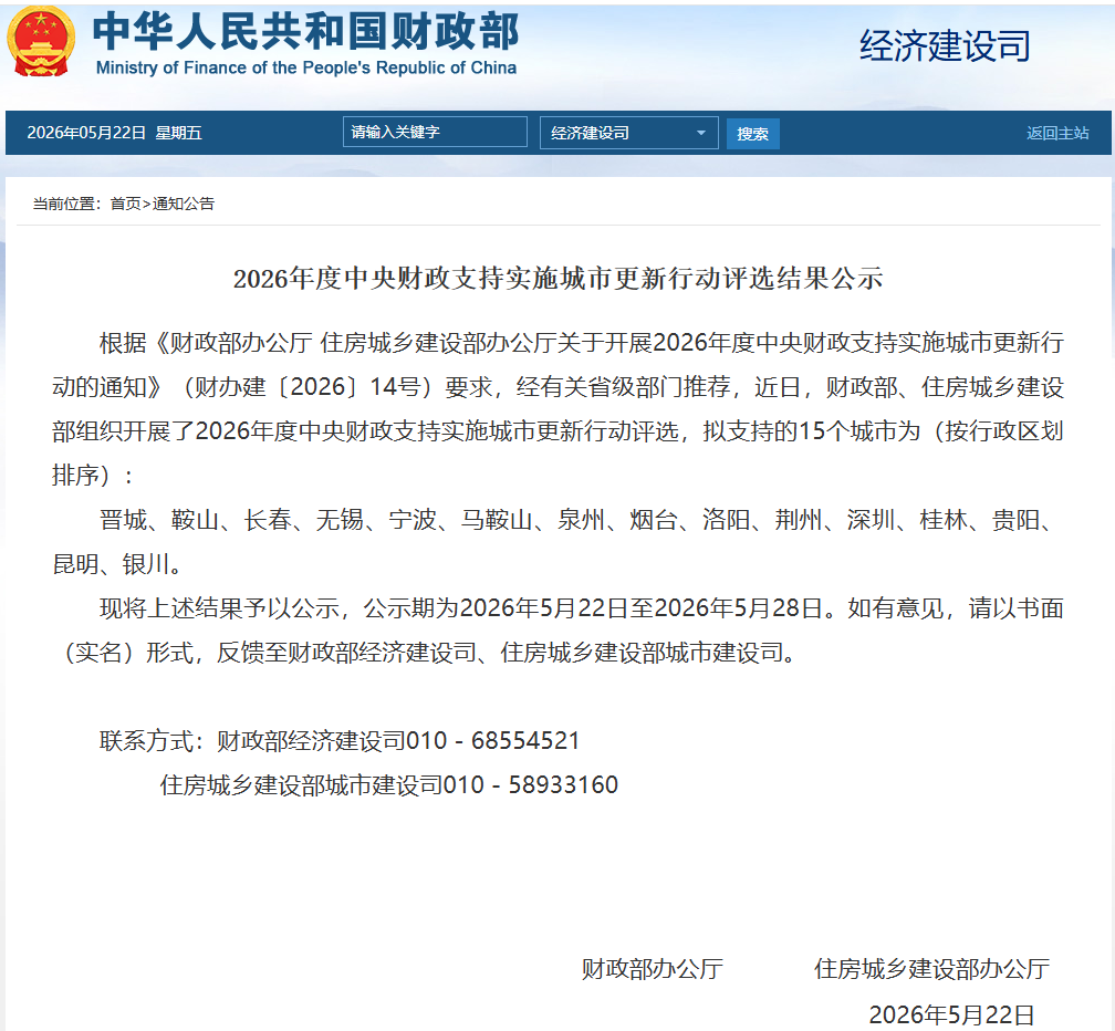 中央财政拟支持泉州实施城市更新 补助资金可达8亿元！