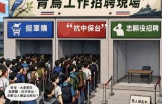 绿营“挺军购”游行人数灌水沦笑柄 口称“爱台湾”却人人避当兵