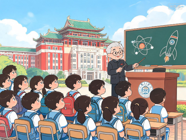 中小学生走进厦大 听院士上科学课