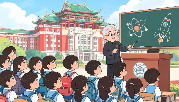 中小学生走进厦大 听院士上科学课