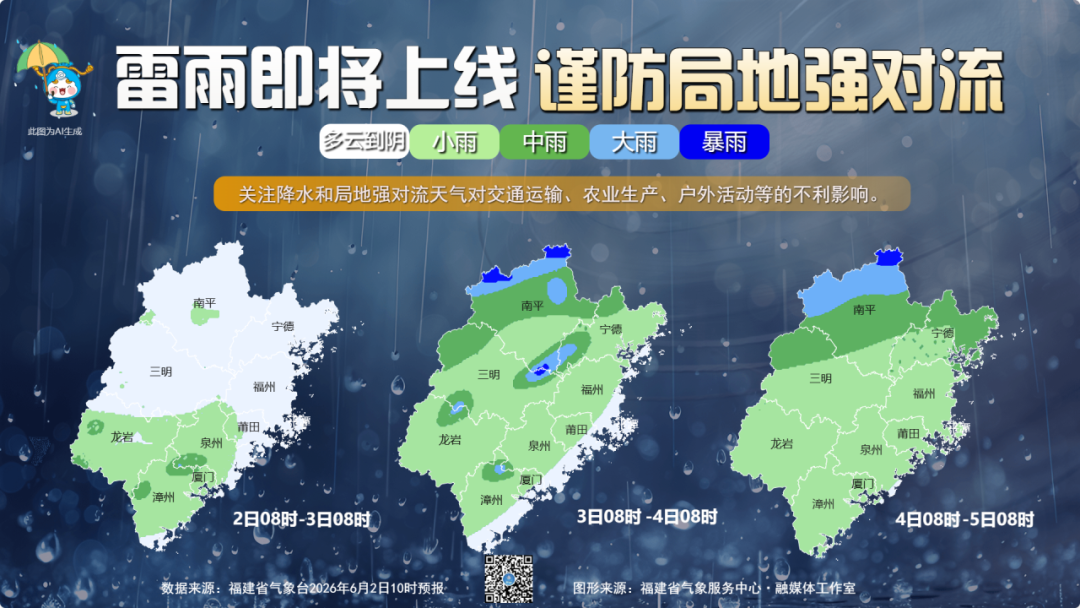 37℃！雷雨、强对流！即将抵达福建