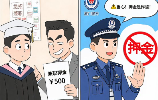 毕业季找兼职碰到“押金”要当心 厦门警方发出预警